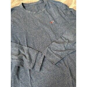 Heathered Blue Long Sleeve Hollister Top